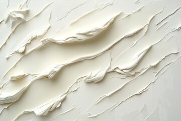 Obraz premium Abstract creamy white texture, impasto style