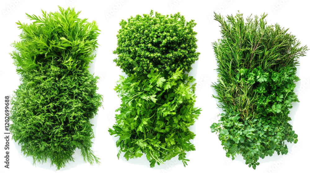 Poster lush grass bushes on transparent background generative ai