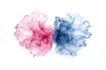 Valentine day watercolor style love blooms artistic design romantic theme soft colors