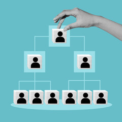 work, team, blocks, hierarchical organization, Company organization chart, Corporate hierarchy,...