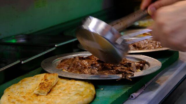 Turkish kebab iskender food