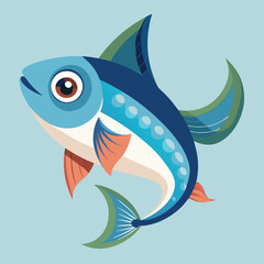 Fototapeta premium Very nice fish in vector illustration