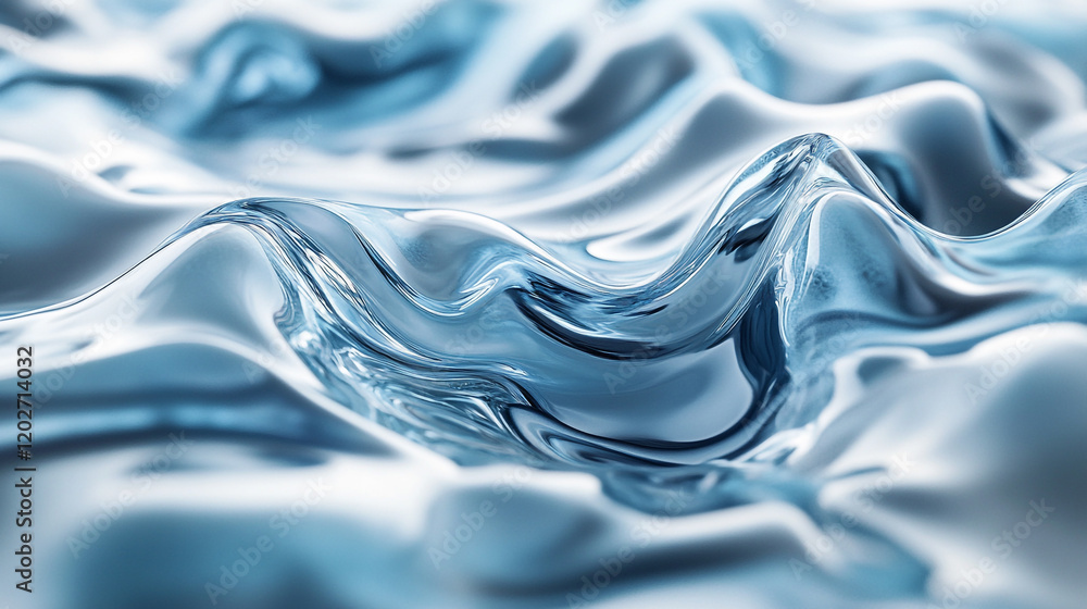 Poster waves of clear water creating ripples in a tranquil setting during daylight