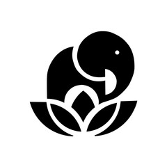 Elephant logo ilustration