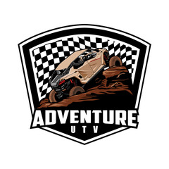 utv adventure logo design icon vector	