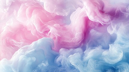 Fototapeta premium Abstract Pastel Pink and Blue Swirling Smoke Dreamy Texture Background
