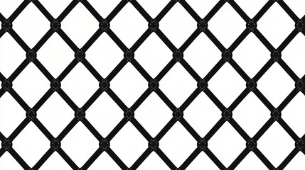 Fototapeta premium Elegant Black and White Diamond Lattice Pattern Design