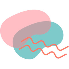 Aesthetic blobs vector