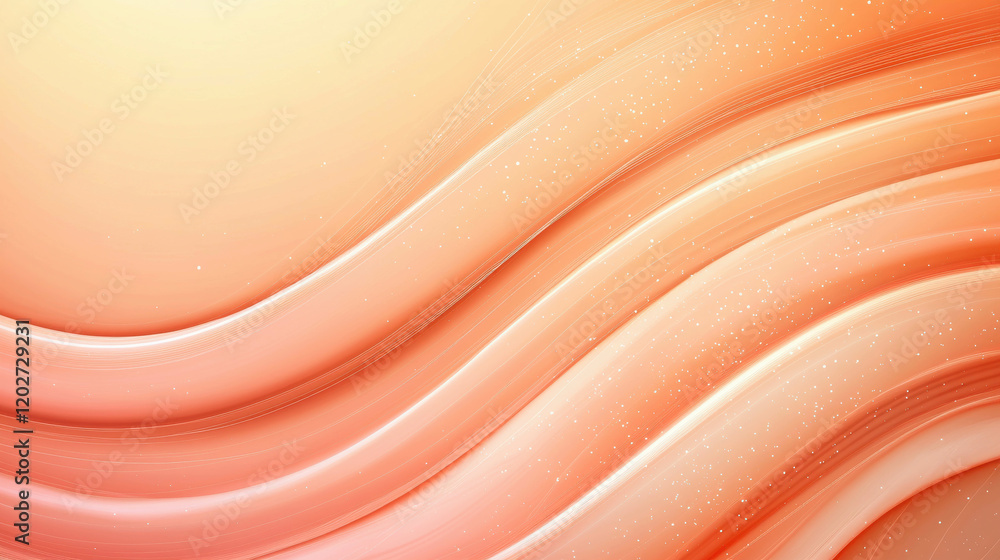 Poster soft gradients of light waves creating a subtle and glowing atmosphere for background design