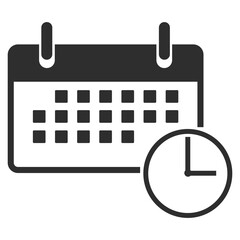 Alarm calendar vector icon