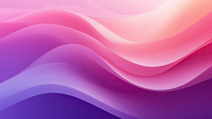 Fototapeta premium Beautiful abstract design featuring smooth, flowing waves in vibrant pink and purple hues, perfect for backgrounds and modern design projects.