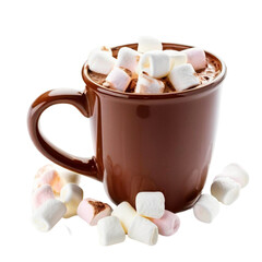 Delicious Hot Chocolate Mug with Toasted Marshmallows Cozy Winter Drink