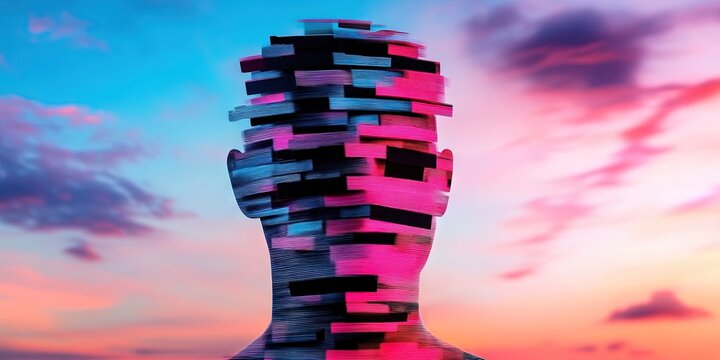 disinformation and misinformation concept with mysterious anonymous figure