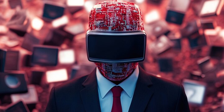 disinformation and misinformation concept with mysterious anonymous figure