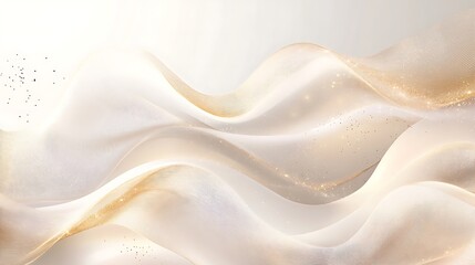 Obraz premium Elegant Golden Waves Abstract Design Background