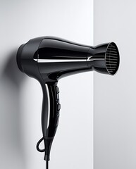 High-Performance Black Hair Dryer with Sleek Modern Design for Efficient Styling and Quick Drying Perfect for Professional and Personal Hair Care in Compact and Lightweight Construction

