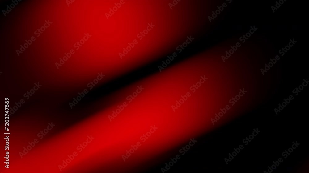 Wall mural abstract red and black gradient design with smooth curves.