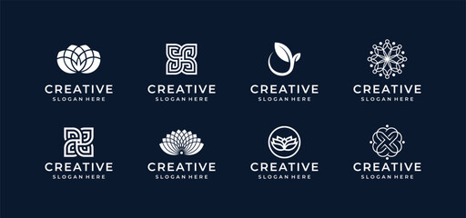Abstract logo illustration vector graphics design bundle