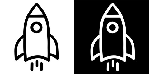 rocket icon illustration