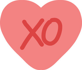 a love xo text design valentine art