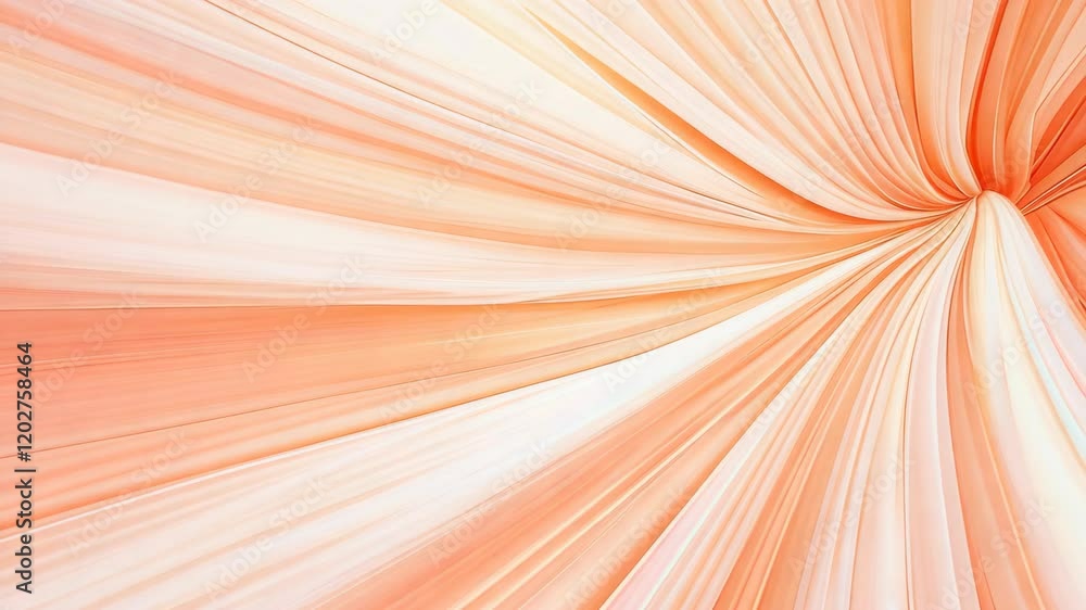 Poster abstract orange and white gradient swirl background with dynamic flowing lines pattern