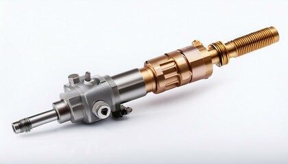 Close-up of a metallic industrial component.