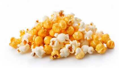 A delicious pile of buttery popcorn, perfect for movie night!