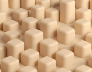 A pattern of smooth, rounded cubes in a seamless 3D grid arrangement.