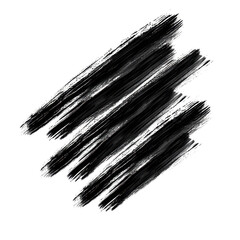 Black Pencil Strokes on Transparent Background
