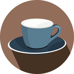 illustration of tea cup vector