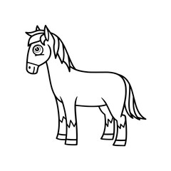 horse drawn illustration