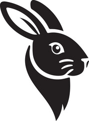 illustration of a rabbit head