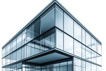 Obraz premium Modern glass building with sleek design and sharp angles