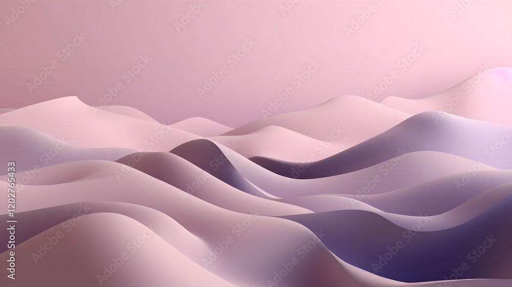 Poster flowing sands abstract landscape digital art serene environment aerial view soft textures for visual
