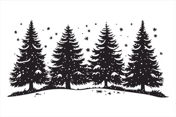 tree silhouette bundle