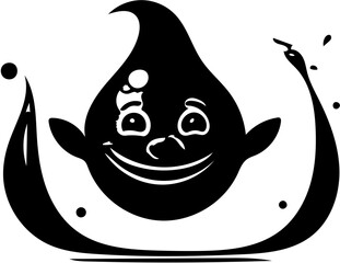 April Fool's Day illustration art with a black and white theme