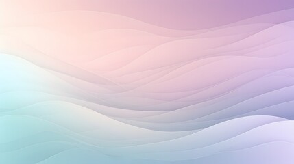 Obraz premium Gentle flow of colorful waves abstract digital art soft gradient background serene atmosphere modern viewpoint