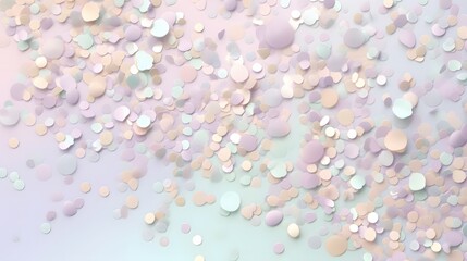 Colorful confetti celebration abstract background visual art light and airy close-up view joyful concept