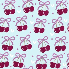 seamless cherry pattern