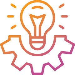 solution gradient line icon