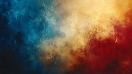 Fototapeta premium Abstract Blue Gold Red Color Swirl Background