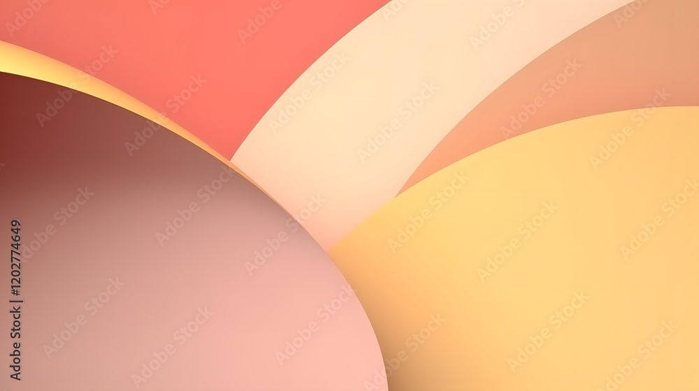 Poster dynamic abstract shapes digital art colorful composition creative environment artistic viewpoint mod