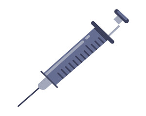 Syringe Icon Vector. Doctors often use syringes to prevent and treat malignant diseases