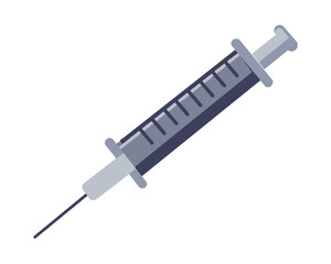 Syringe Icon Vector. Doctors often use syringes to prevent and treat malignant diseases