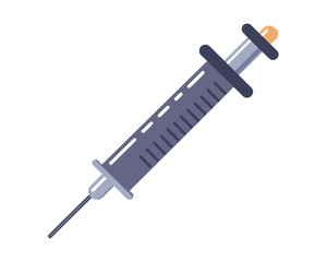 Syringe Icon Vector. Doctors often use syringes to prevent and treat malignant diseases