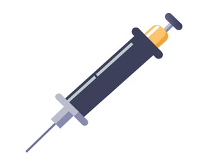 Syringe Icon Vector. Doctors often use syringes to prevent and treat malignant diseases