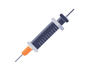 Syringe Icon Vector. Doctors often use syringes to prevent and treat malignant diseases