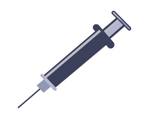 Syringe Icon Vector. Doctors often use syringes to prevent and treat malignant diseases