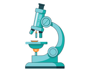 Microscope Icon symbol vector illustration isolated on white background
