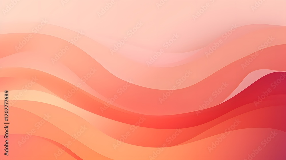 Poster soft abstract waves digital art colorful gradient background creative environment minimalistic viewp